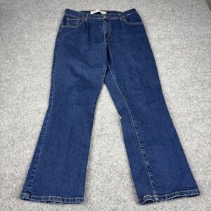 Vintage Levi's Jeans 550 Women's 12s Bootcut Y2K Dark Wash Western Blue‎ Denim